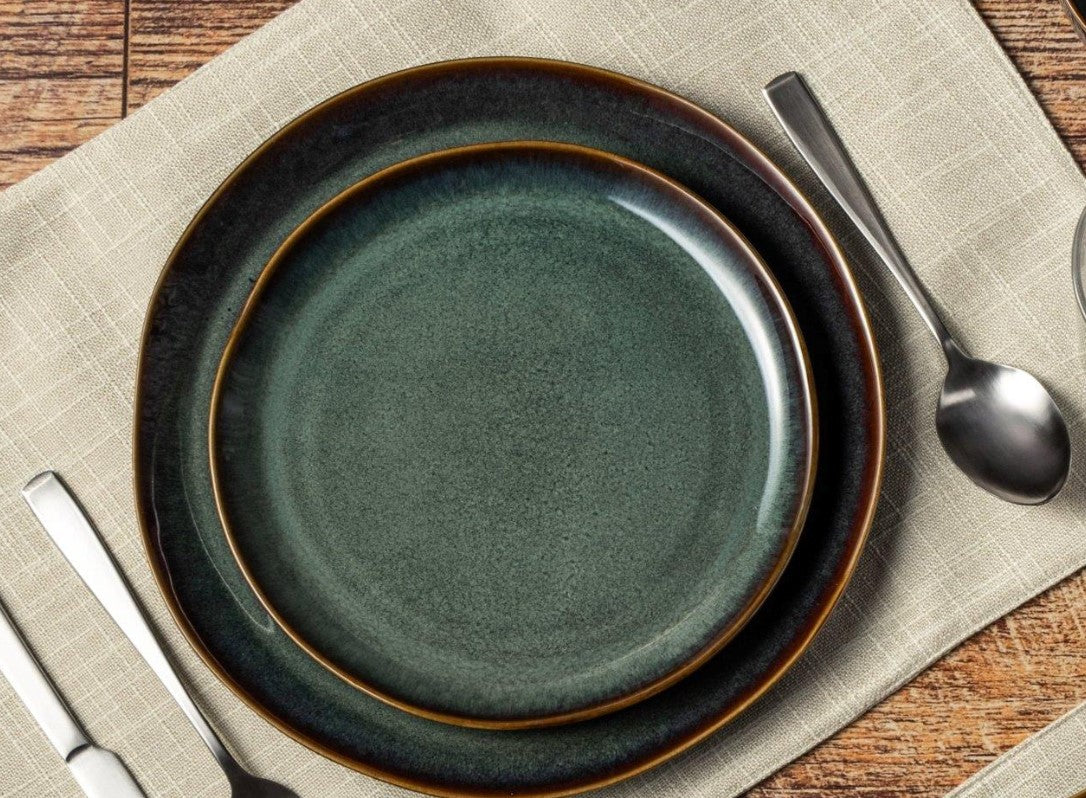 Dosthoff "Ocean Green" Glazed Side Plate 21.5 cm