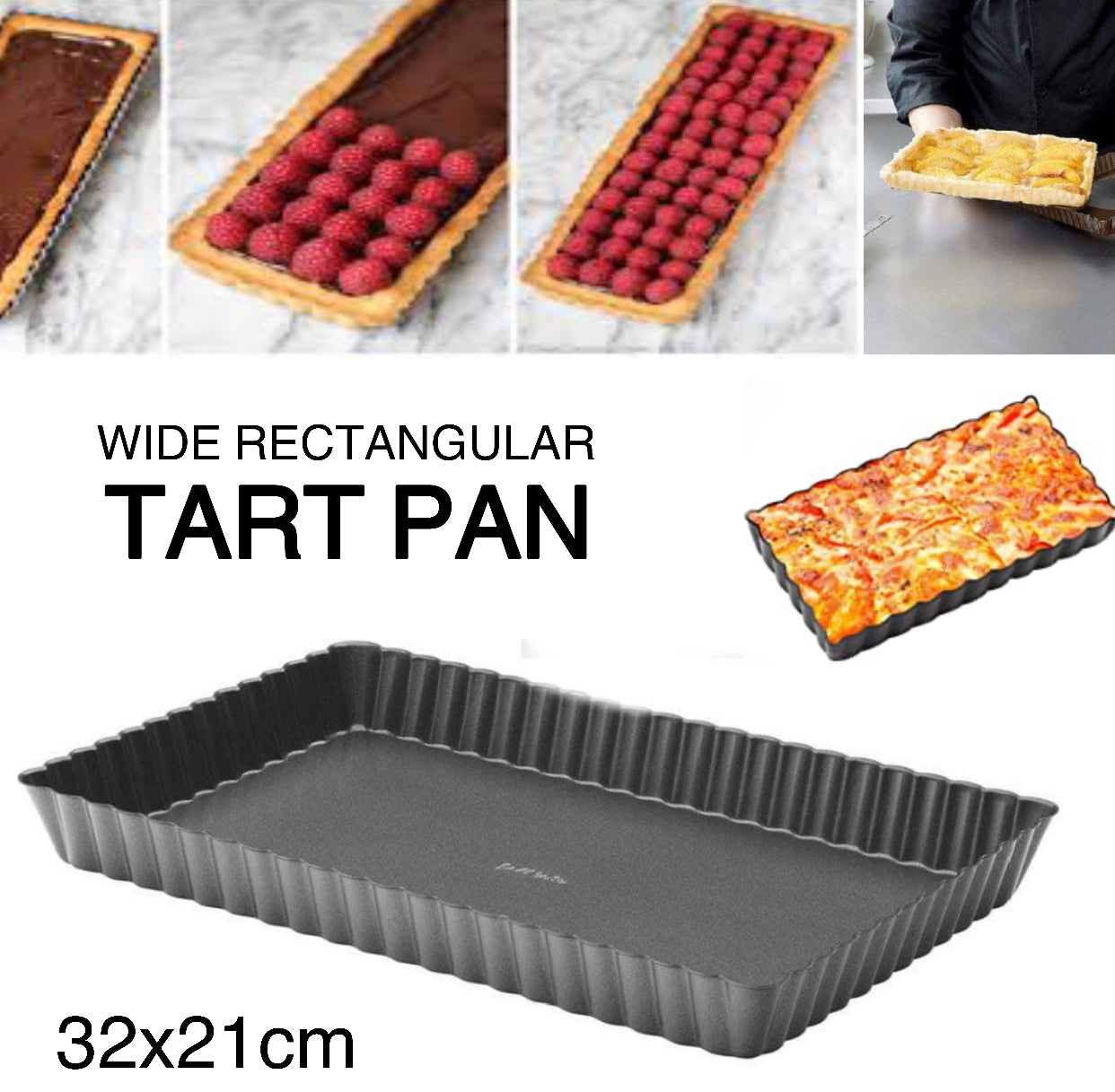 Rectangular Tart Pan 32cm