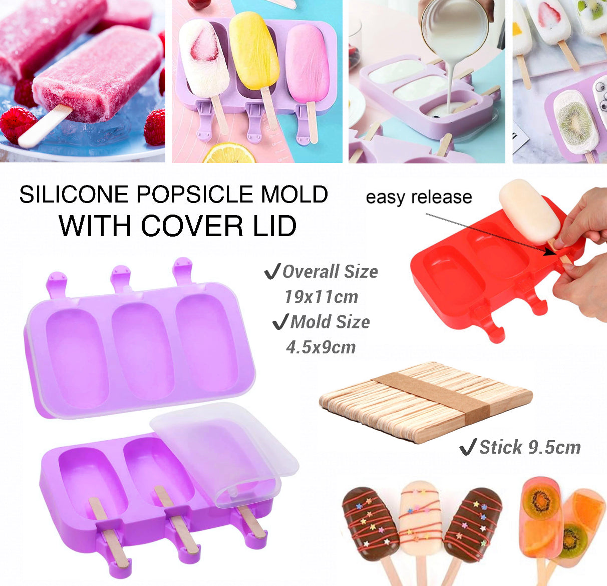 Silicone Popsicle Mold