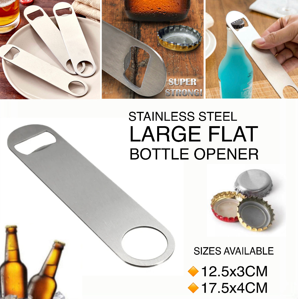 Flat Bottle Opener (18cm)