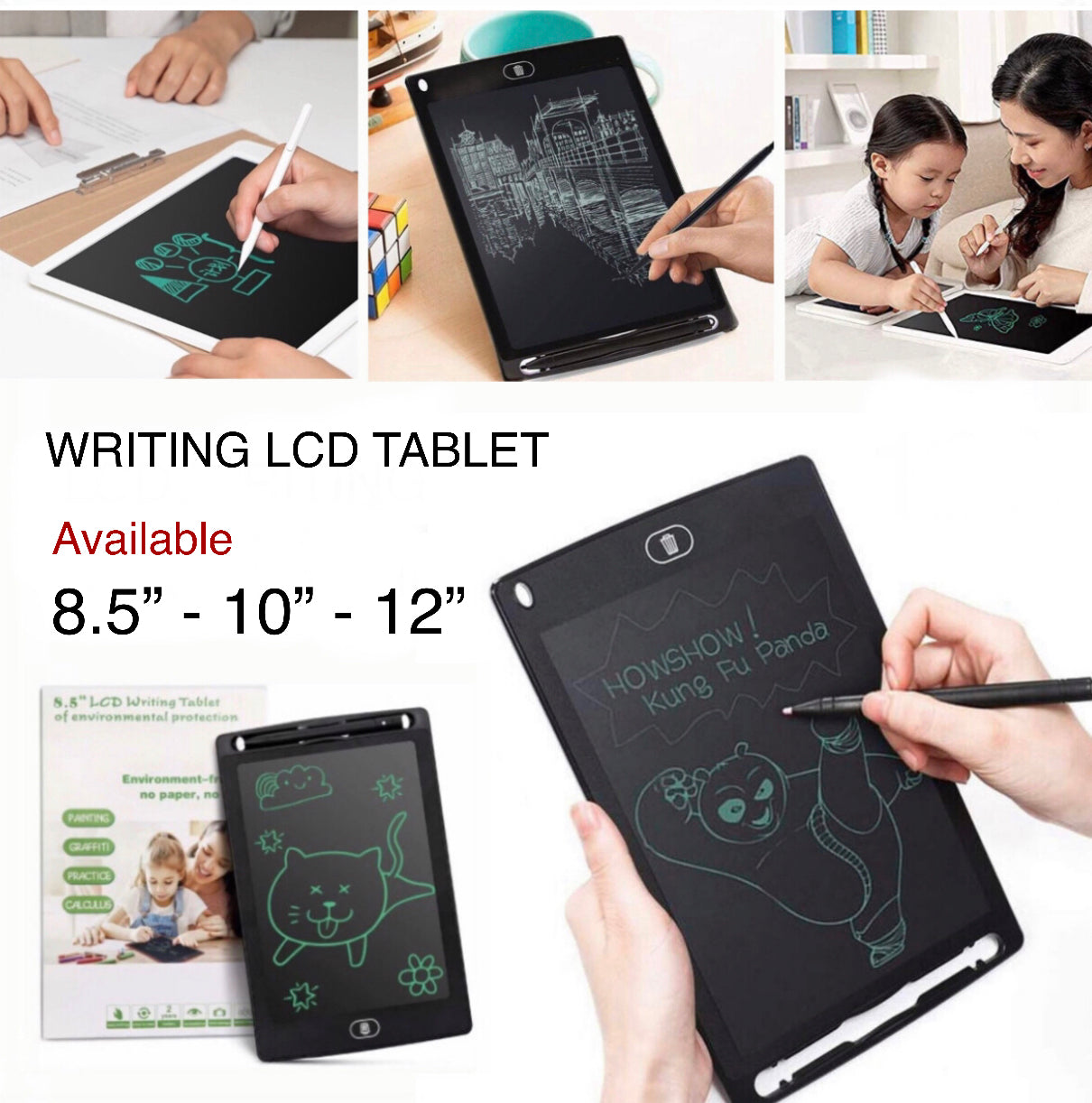 LCD Writing Tablet  (Buy 1 Get 1 Free)
