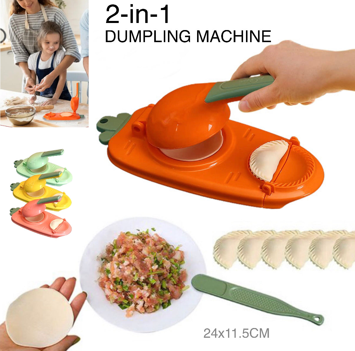 2in1 Dumpling Maker (Green)