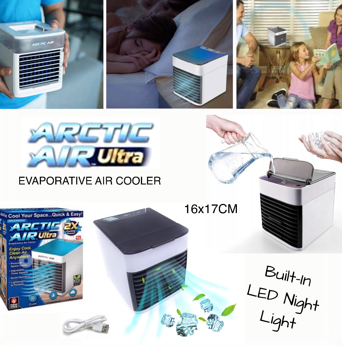 Portable Evaporative Air Cooler (Buy 1 Get 1 Free)