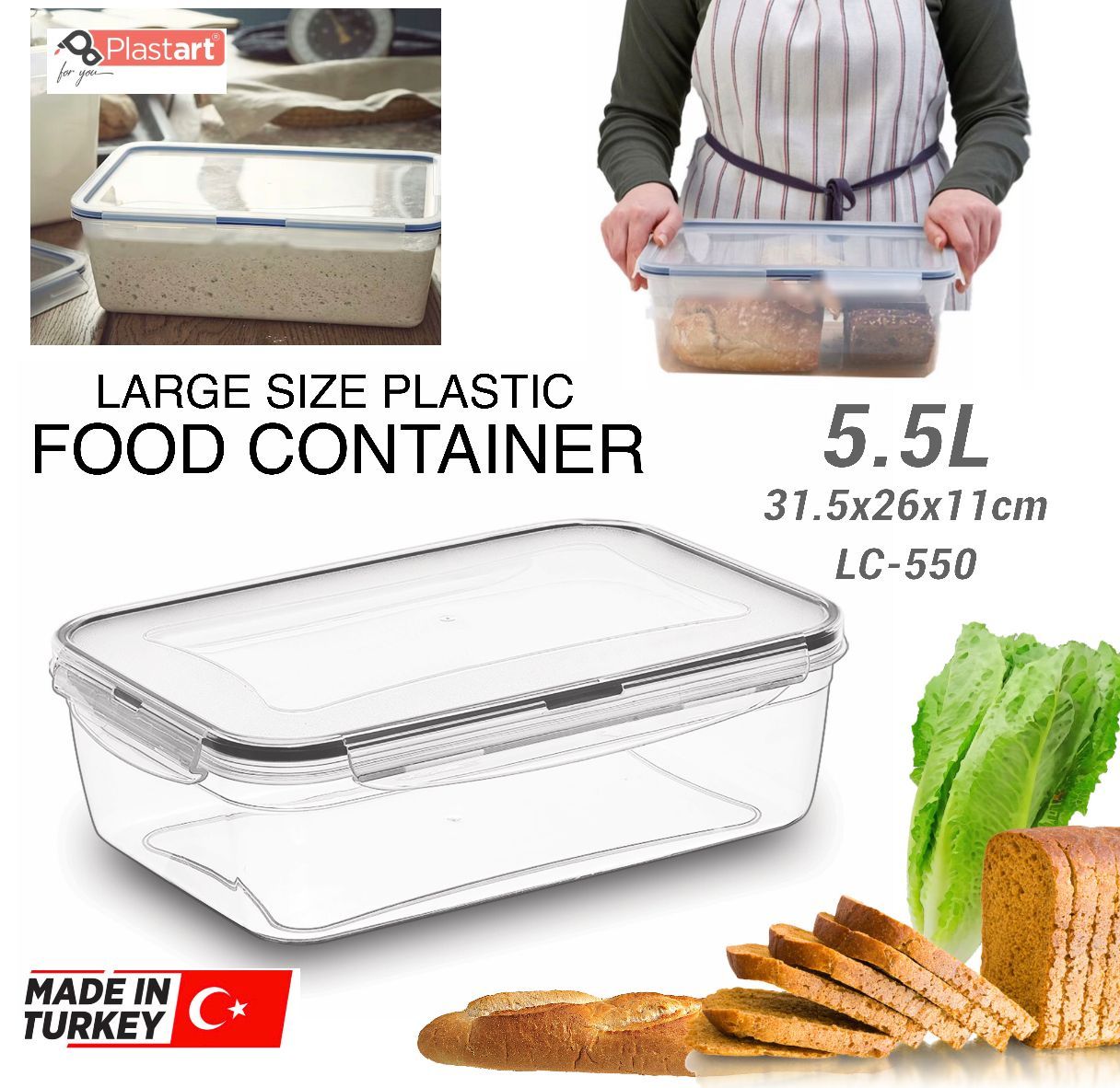 5.5L Food Container (Buy 1 Get 1 Free)