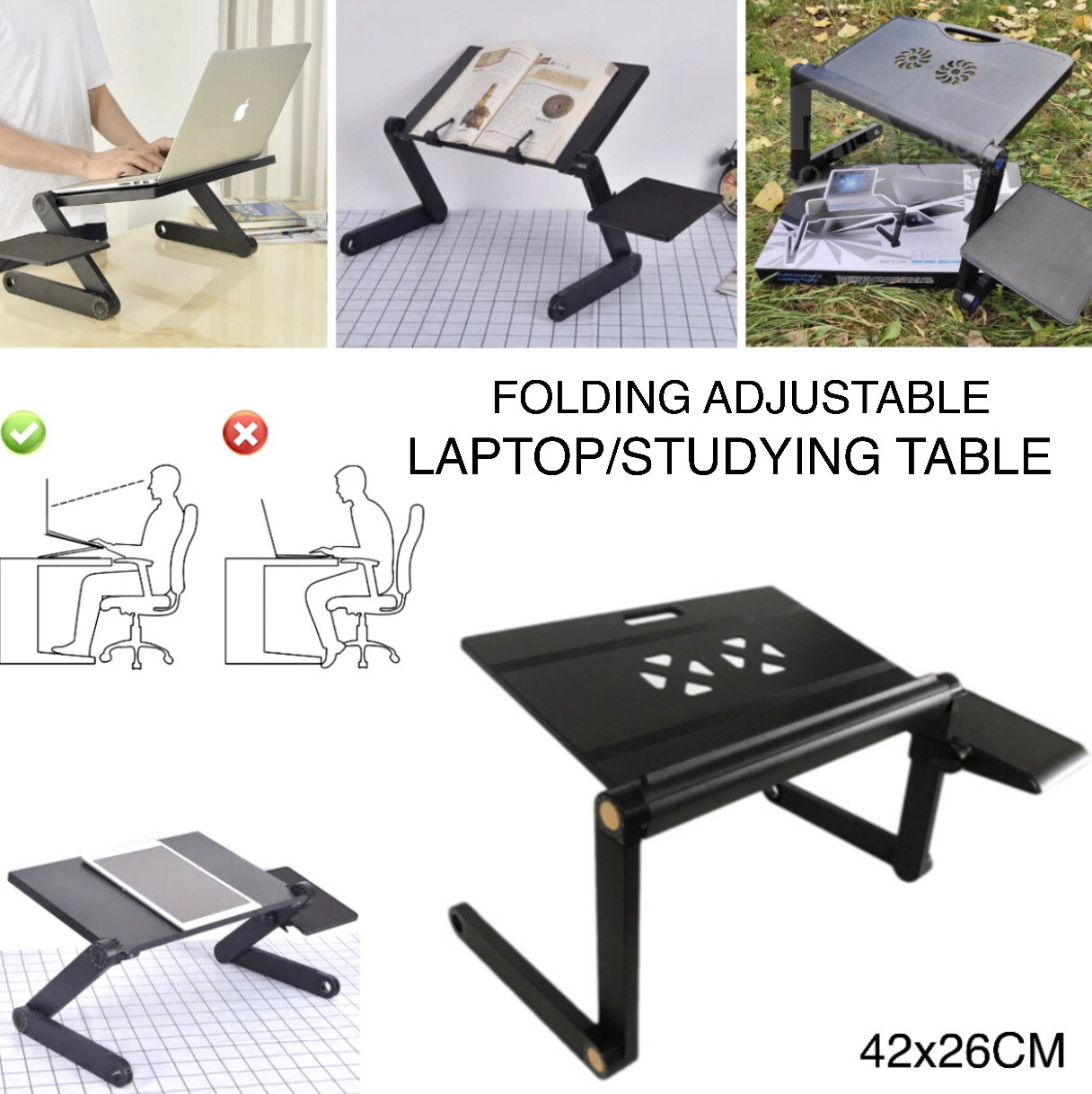 Adjustable Laptop Table (Buy 1 Get 1 Free)