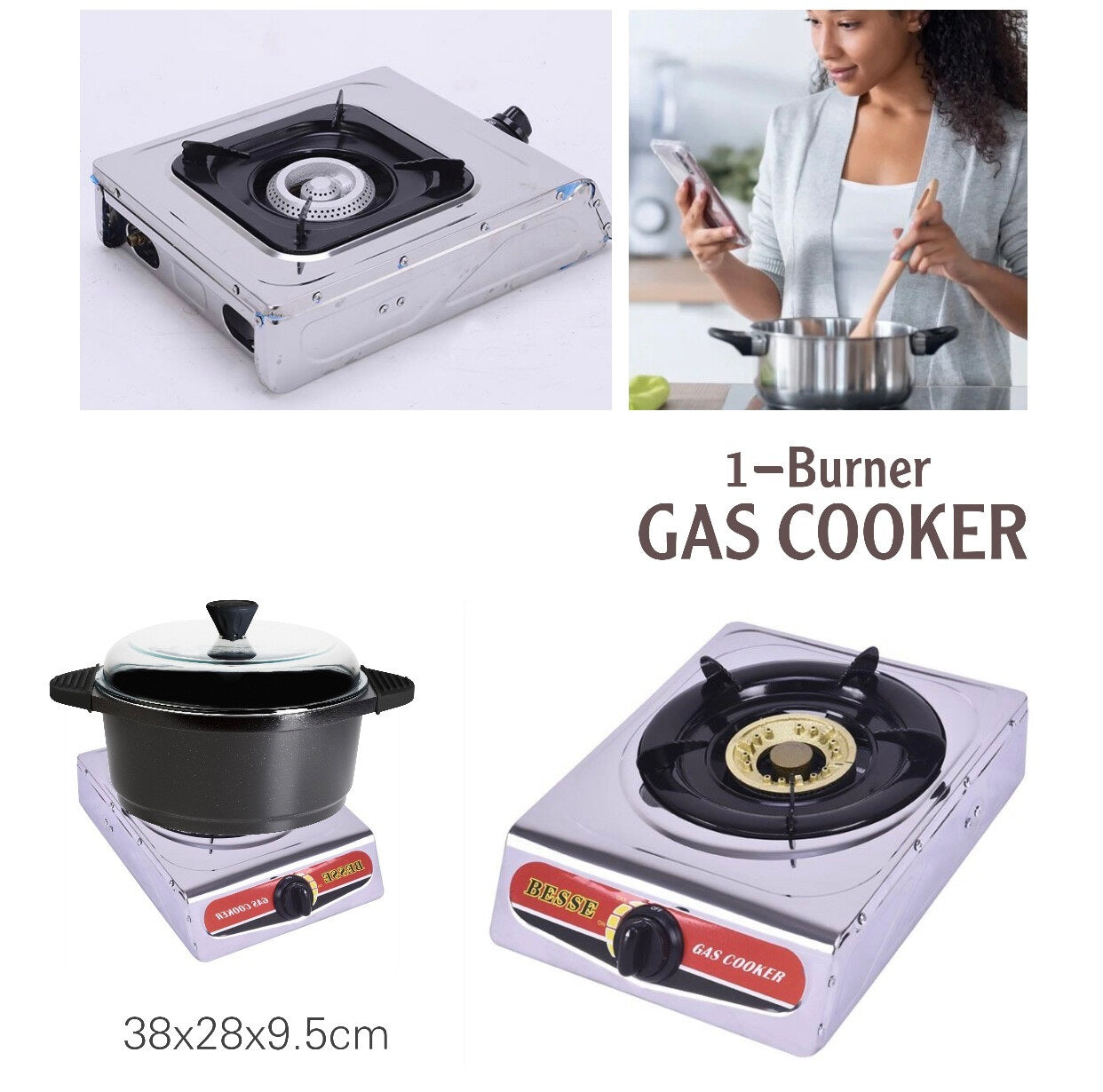 BESSE 1-Burner Cooker