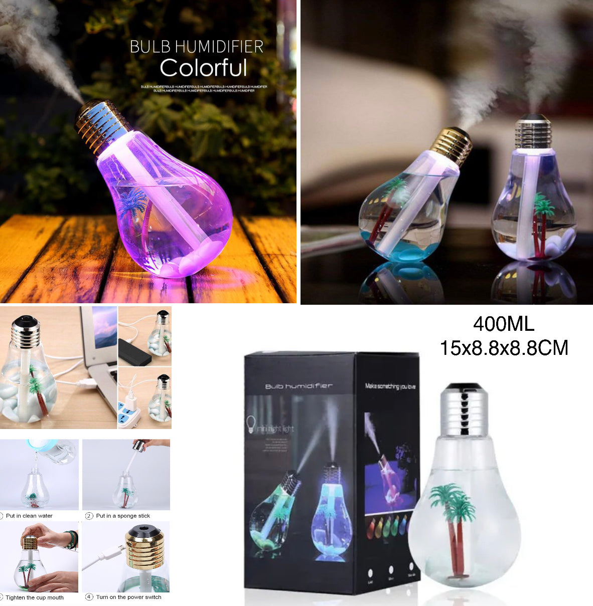 Bulb Humidifier (Buy 1 Get 1 Free)