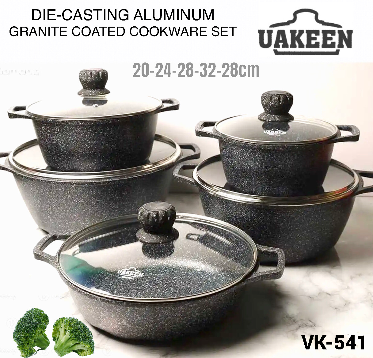 Cookware Set (VK-541) - Gray
