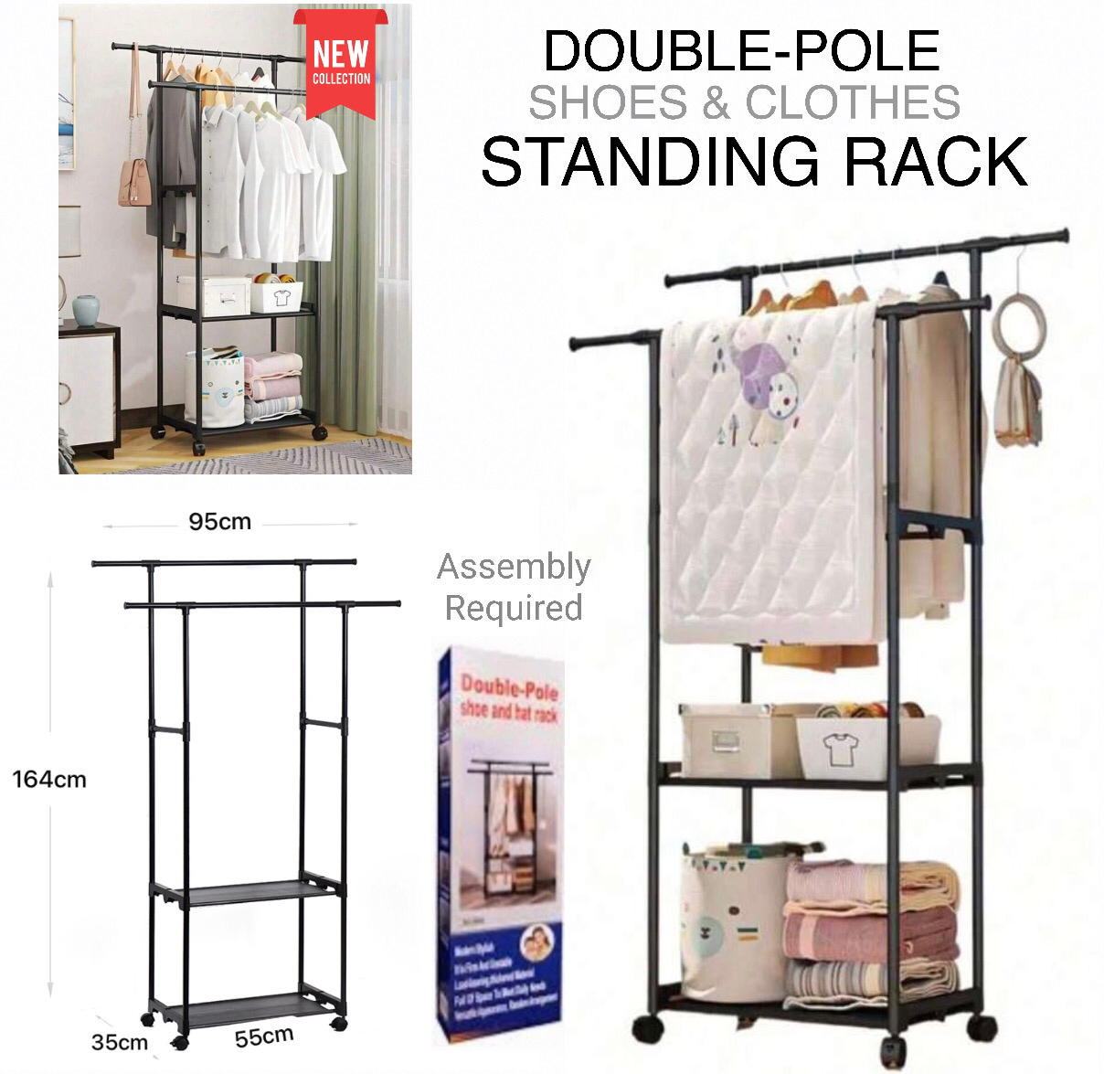 Double-Pole Rack