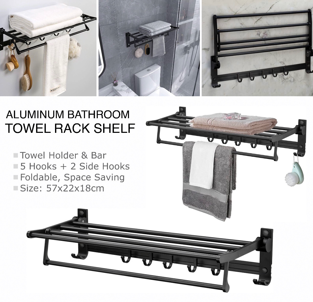 Towel Rack Shelf