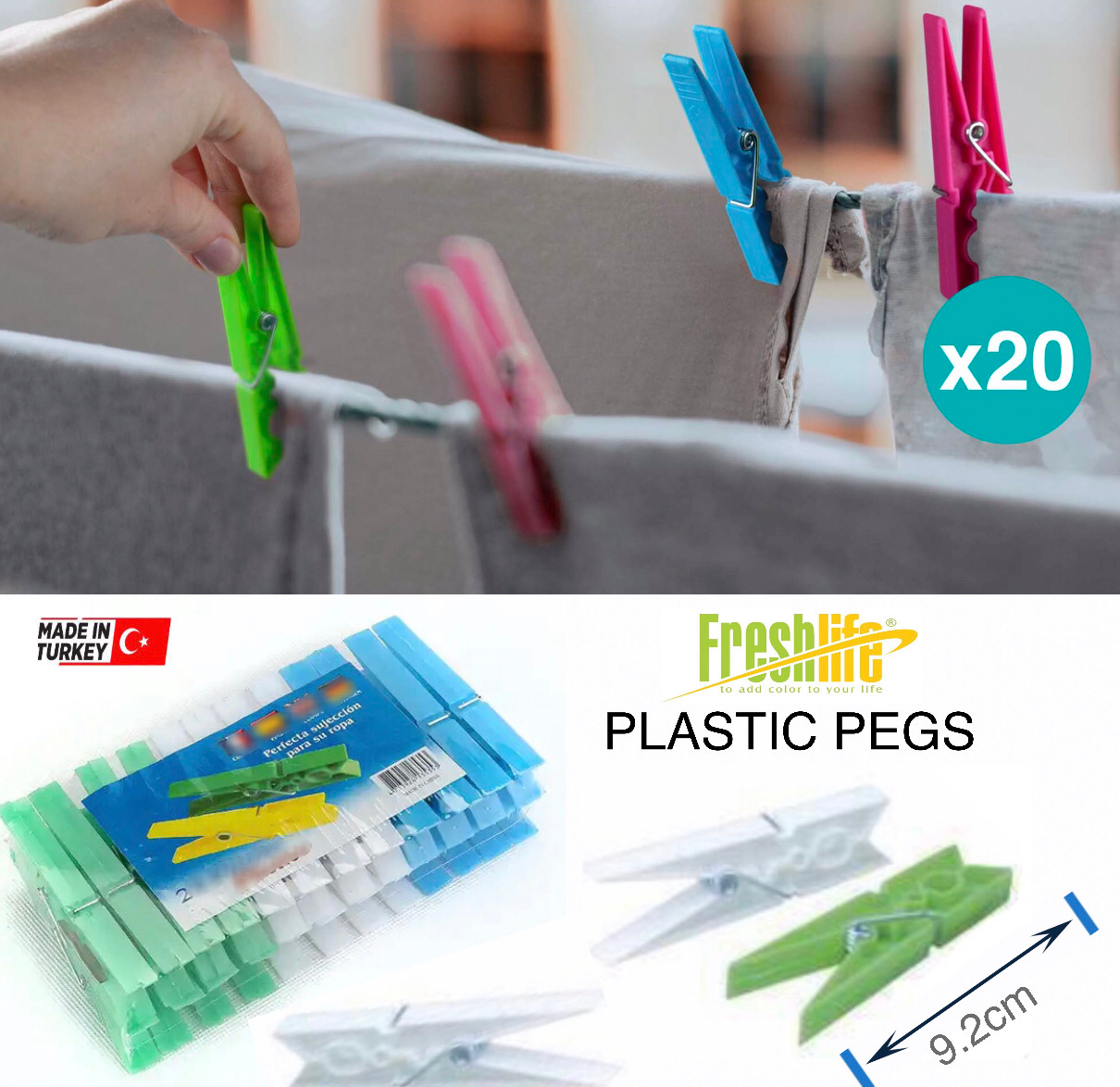 “Freshlife” 20-Pcs Pins