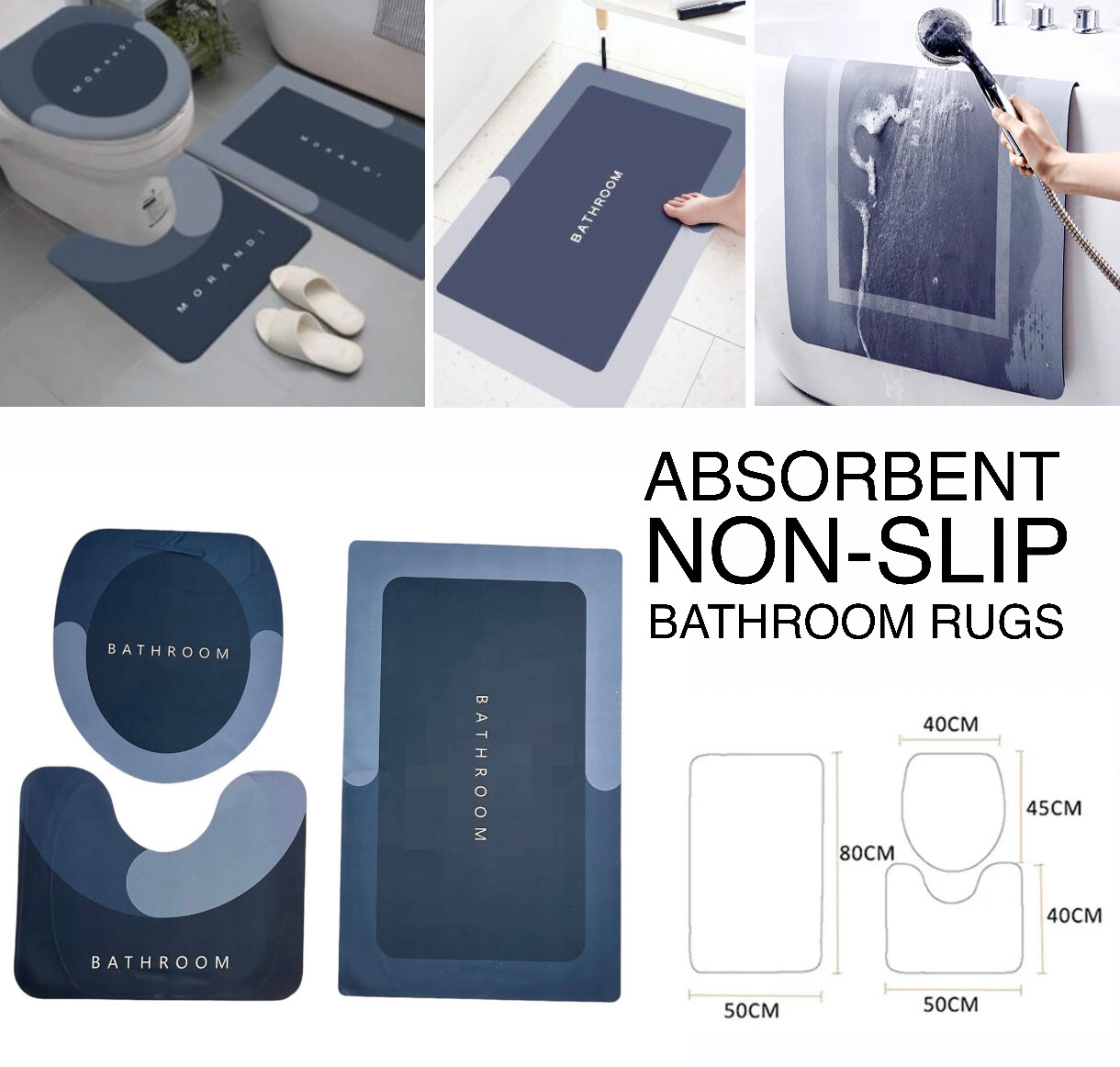 Absorbent Bathroom Rugs