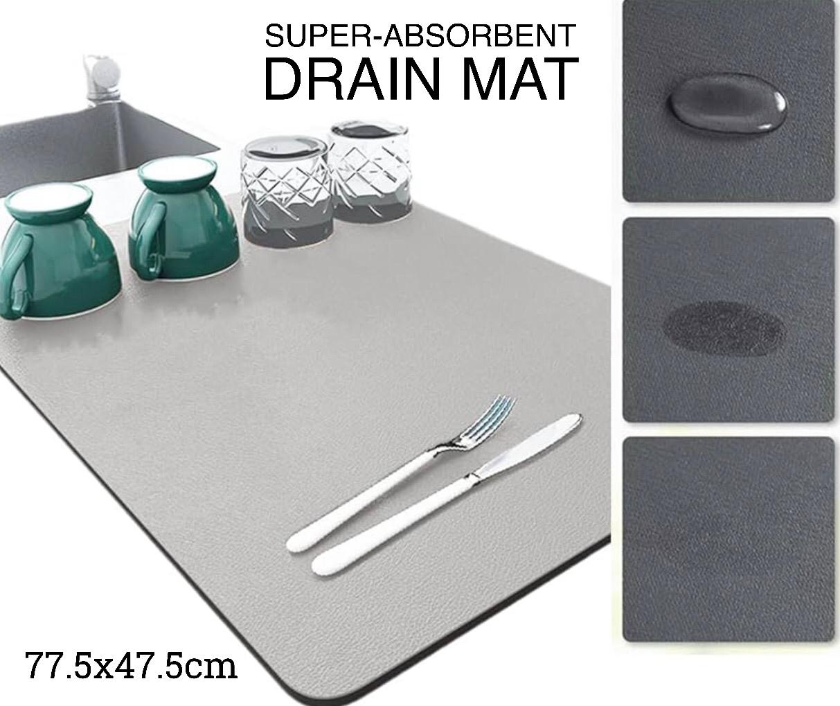 Absorbent Drain Mat