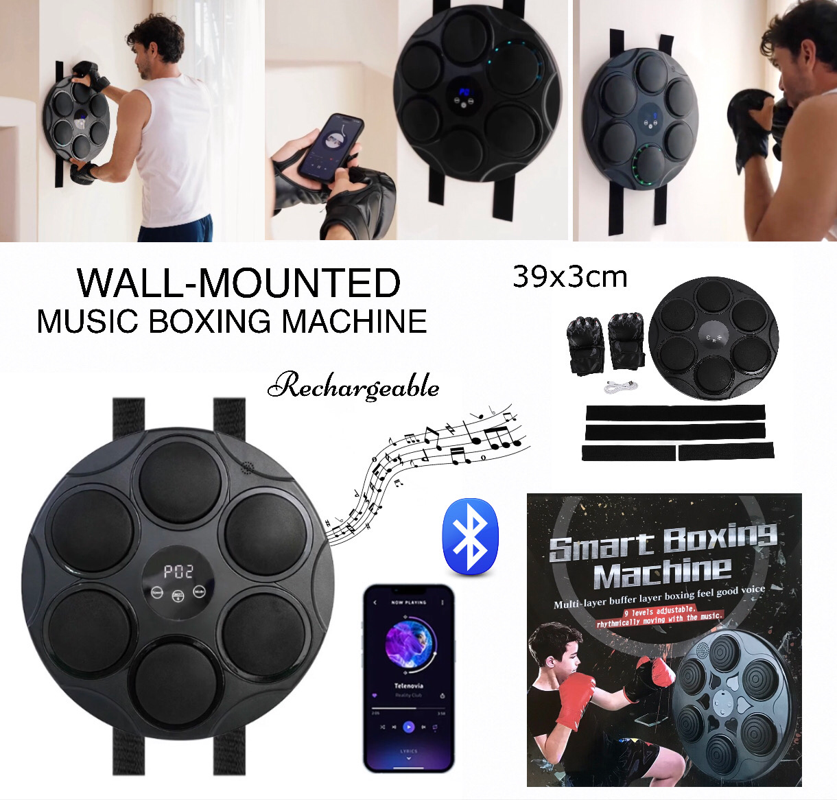 Music Boxing Machine (Buy1 Get 1 Free)