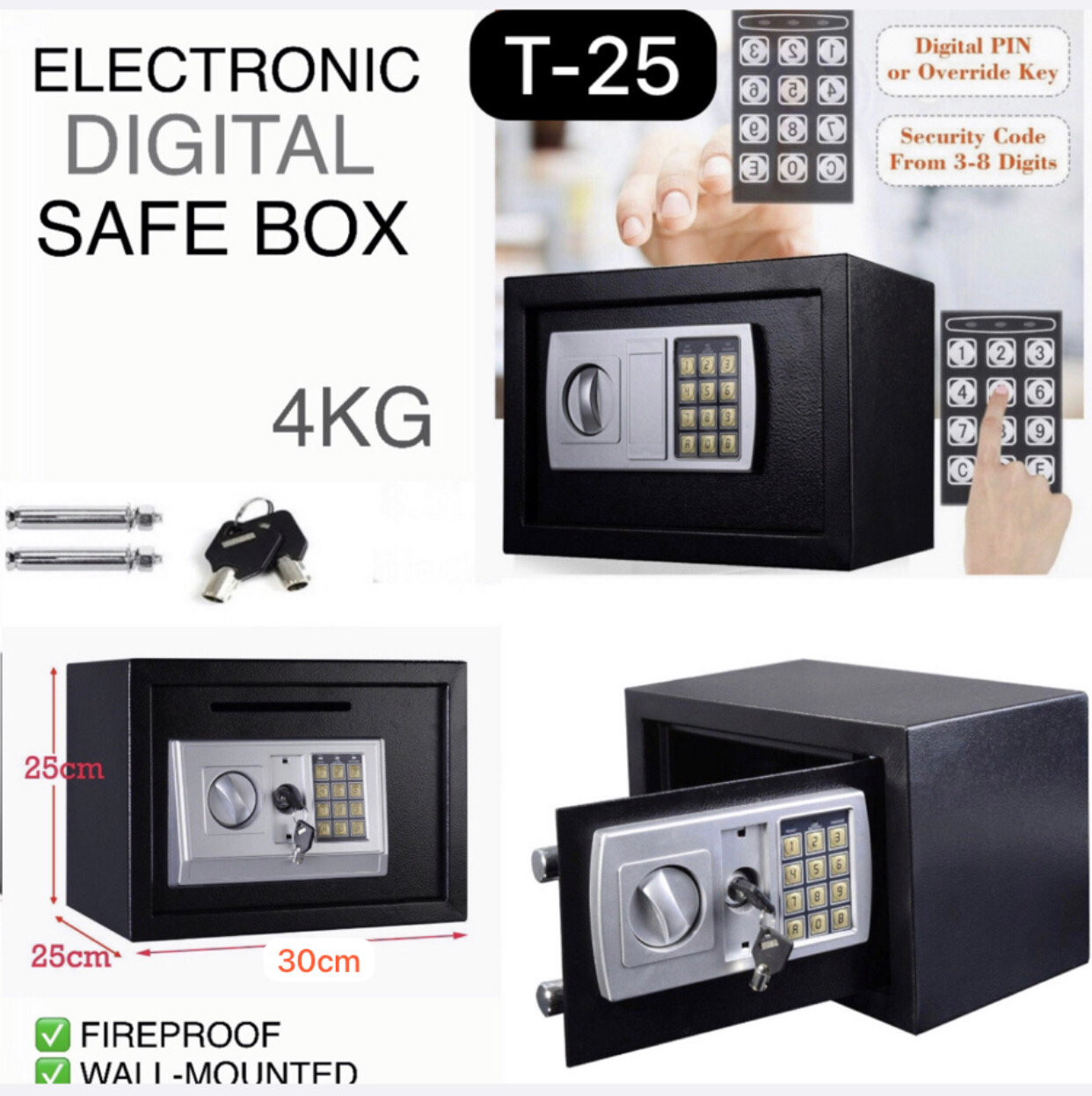 Digital Safe Box (T25)