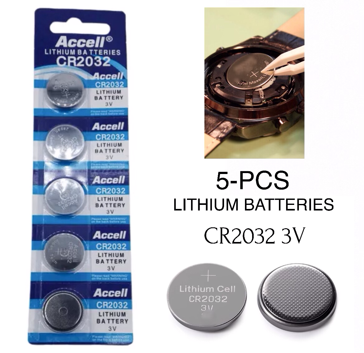 5-Pcs Batteries (CR2023)