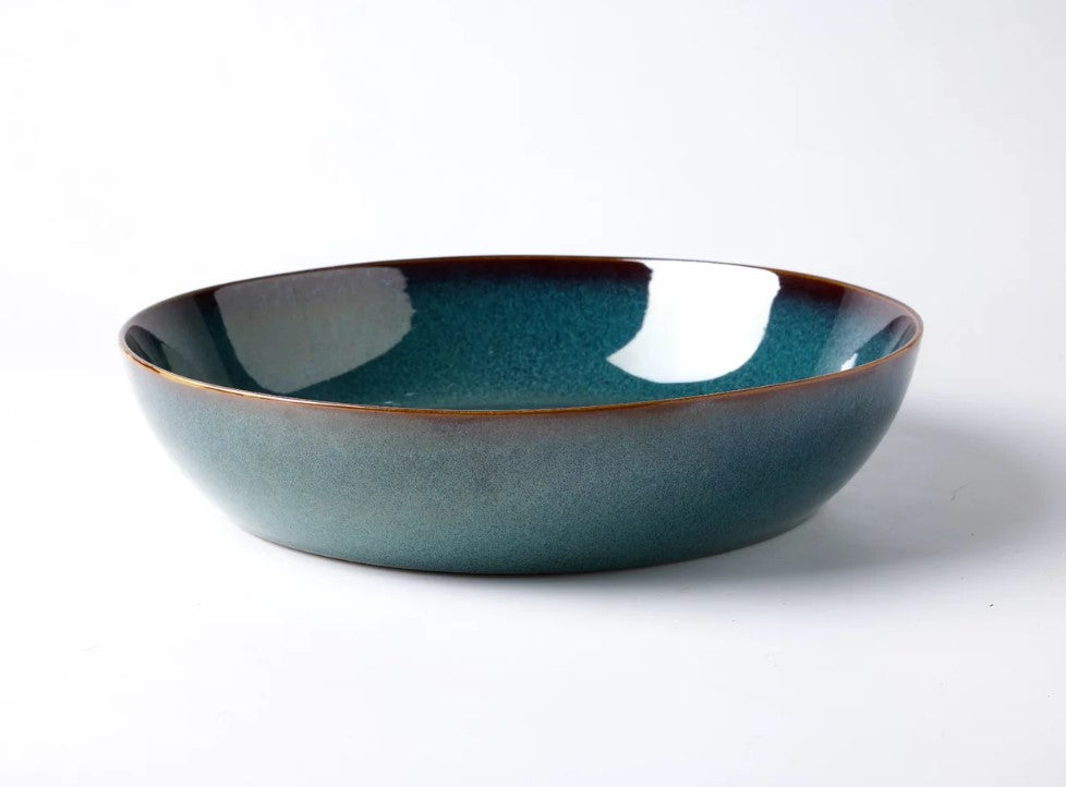 Dosthoff "Ocean Blue Green" Glazed Deep plate 21.5 cm