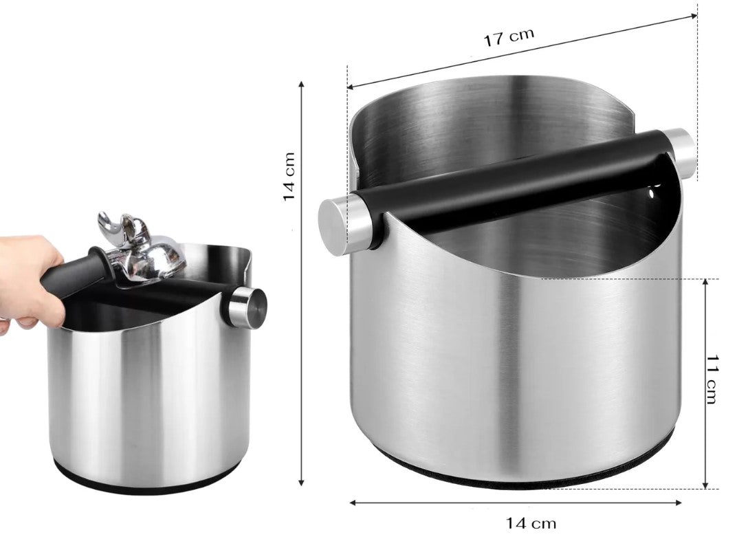 High Quality Stainless Steel Barista Knock Bin 14 cm