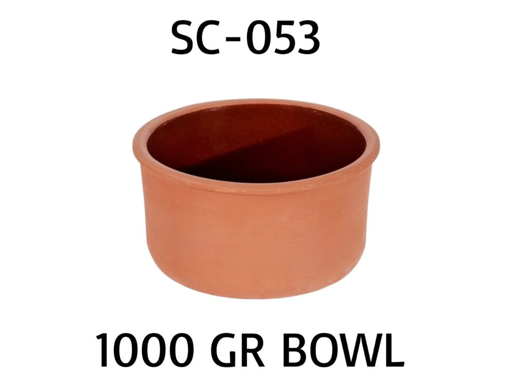 Deep Clay Bowl 16 x 9 cm