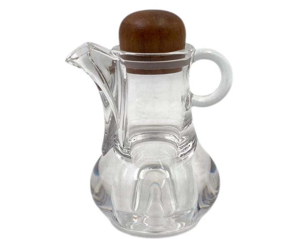 High Quality Acrylic Oil Bottle w Wood Cover 8 x 12 cm