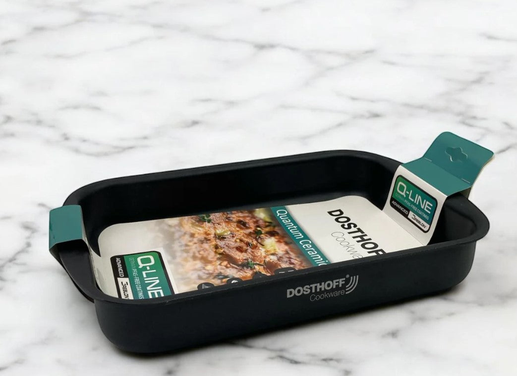 Dosthoff Black Quantum Rectangular Oven Tray 30 cm