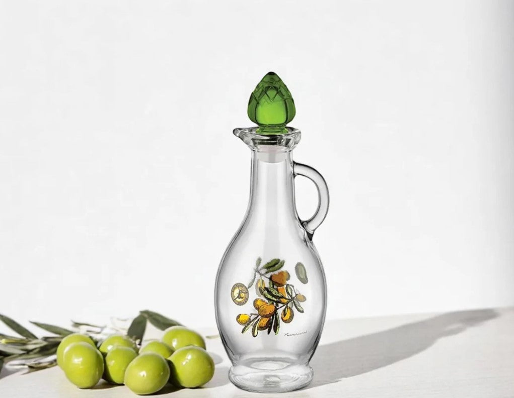 Decorated Glass Oil Bottle 250 ml