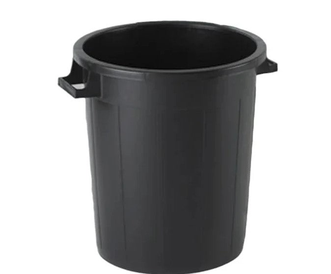 Plastic waste Barrel Black 75 L