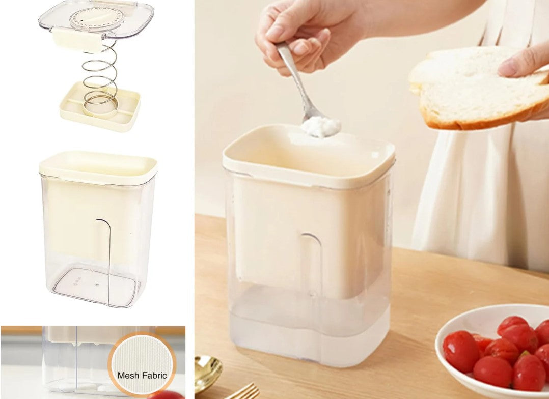 Rectangular Labneh Maker Strainer with Spring