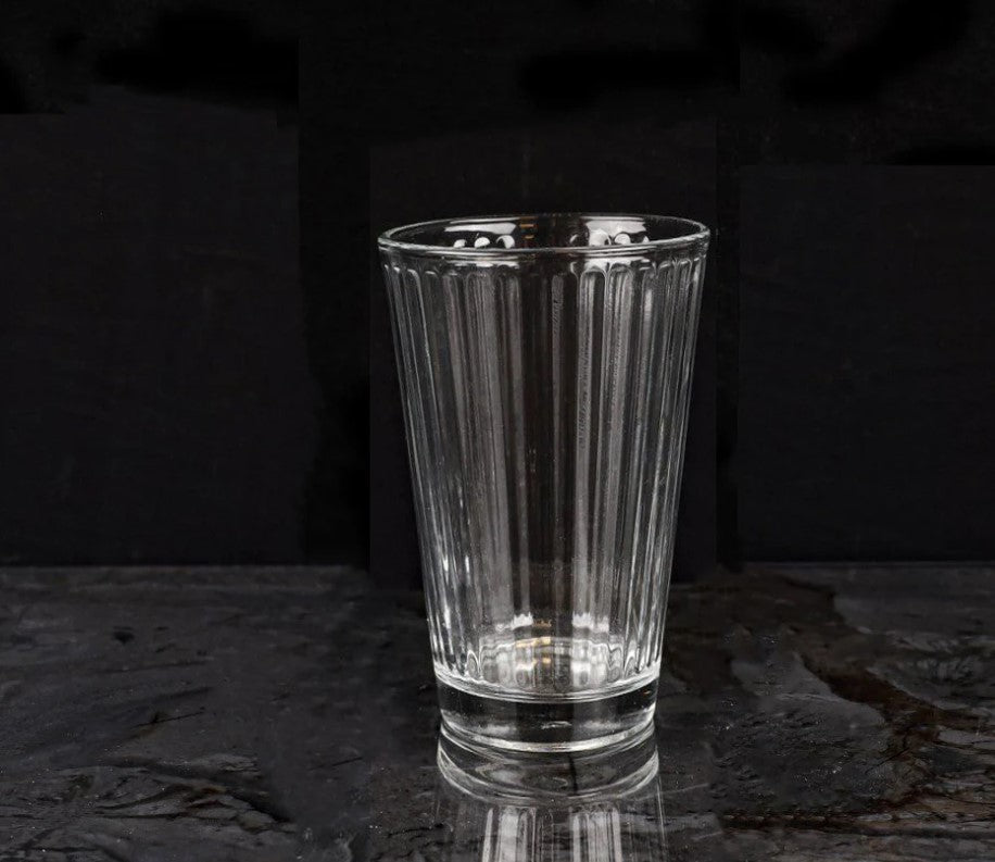 Lines Glass Water Tumbler 285 ml X3