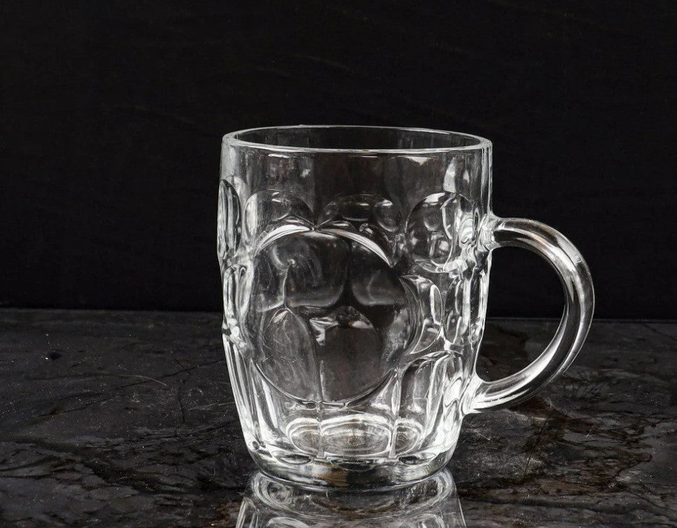 Large Glass Mug 55 CL X2