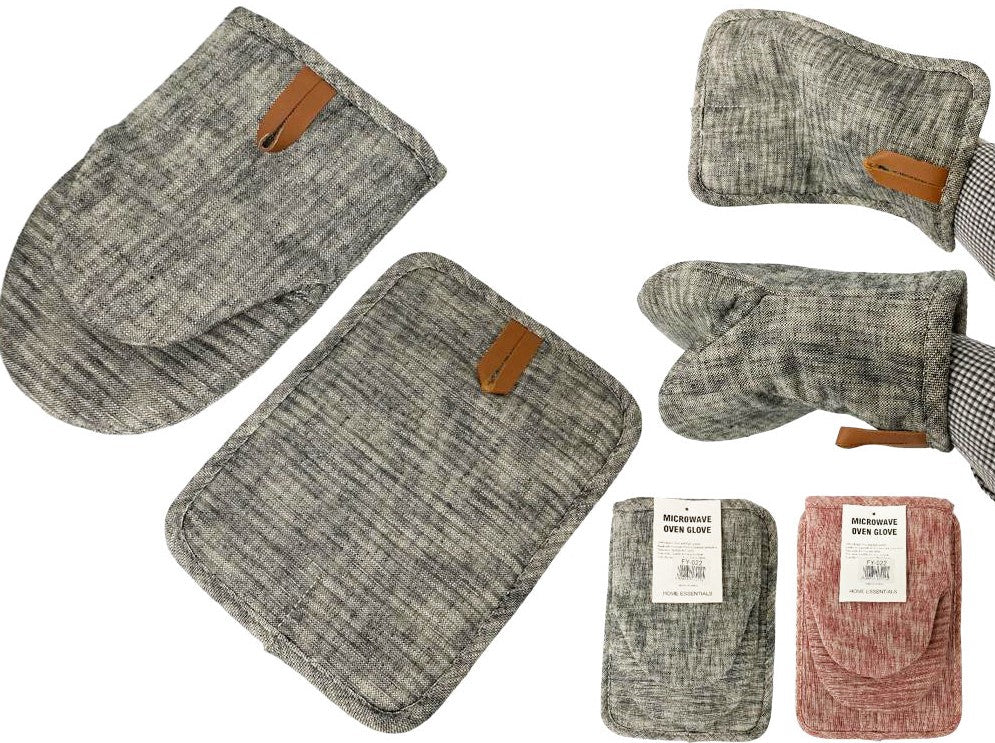 Oven Mitt & Potholder with Silicon Grip