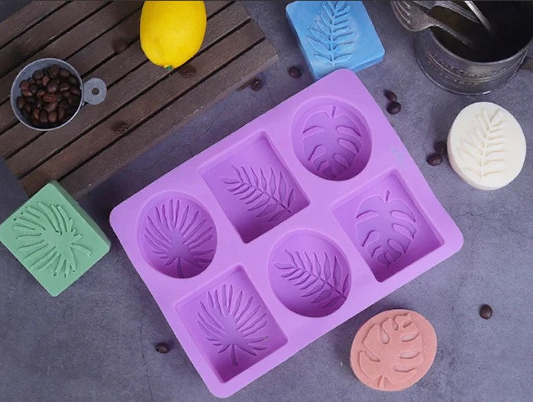 Palm and Olive Tree Silicone Mold for Soap