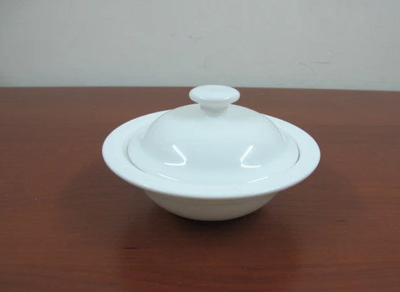 Porcelain mini oven pan with lid