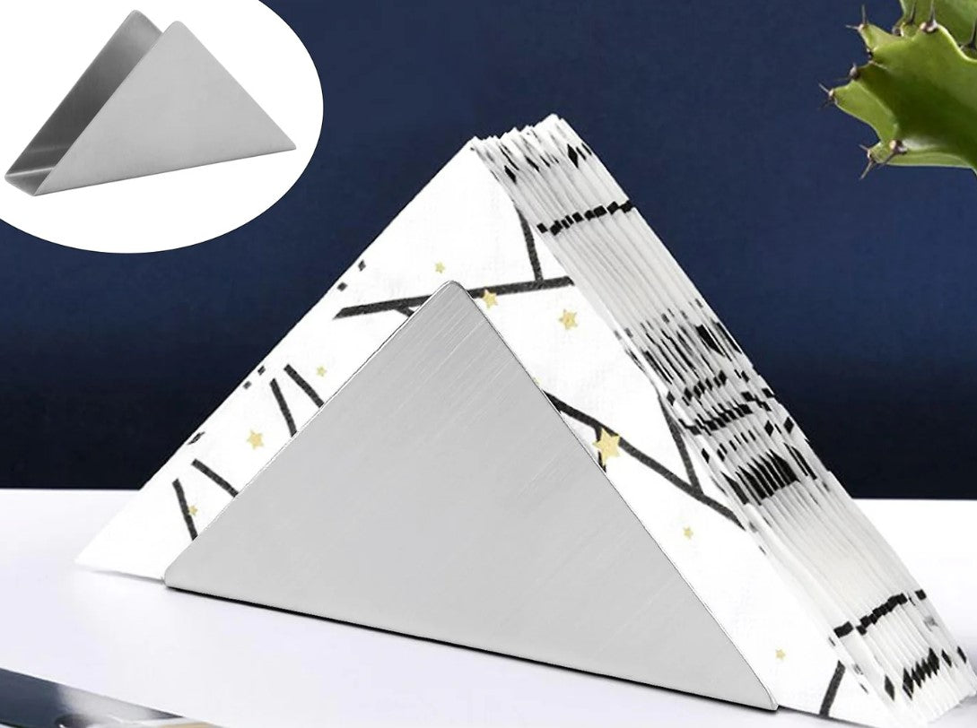 Tissue Holder Stainless Steel Triangle Shape