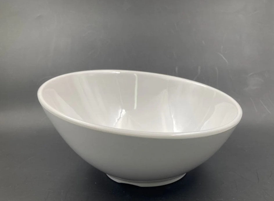 Oblique Melamine Salad Bowl 24.8 cm