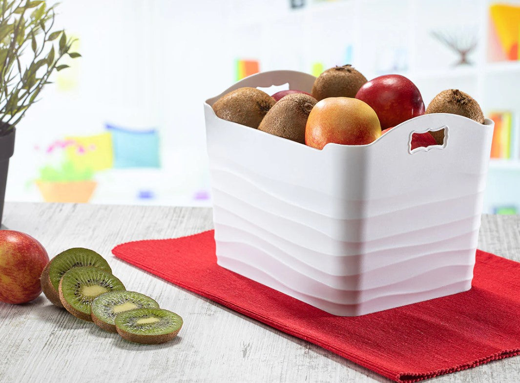 Large Plastic Basket Wavy Design 6 L