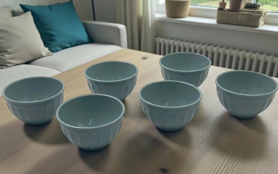 Set of 6 Plastic Snack Bowls