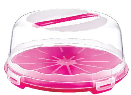 High Plastic Pastry Carrier with Lid