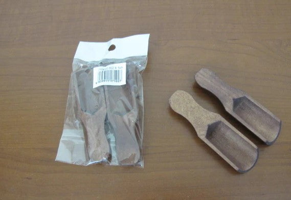 Set of 2 small Wooden Shovels for Spice