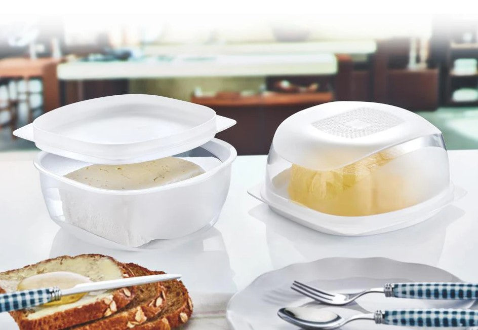 Small Plastic Cheese Keeper and Presentation Board