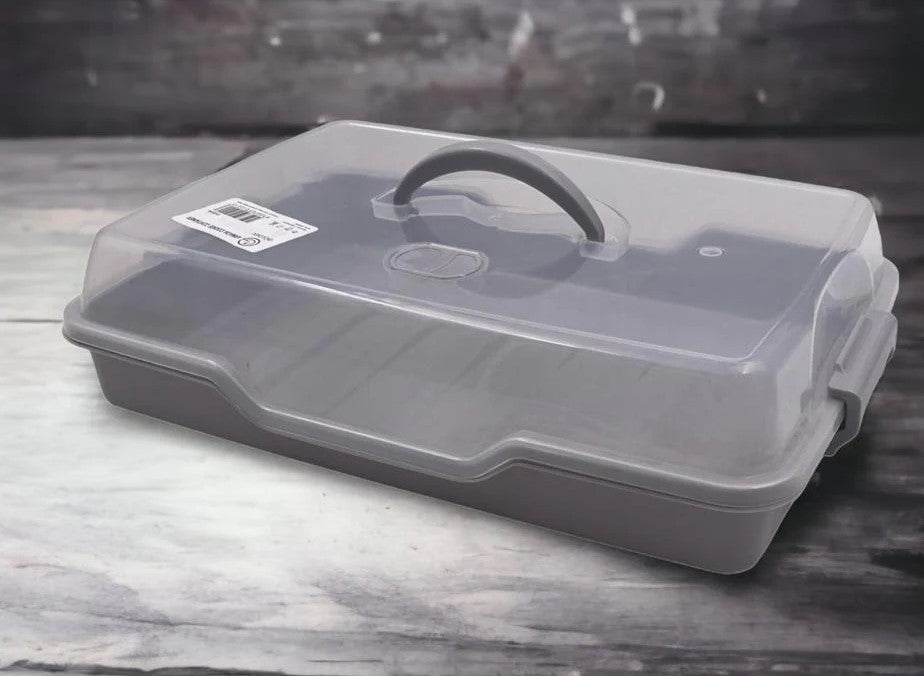 Rectangular Cookie and Pastry Carrier 34 cm