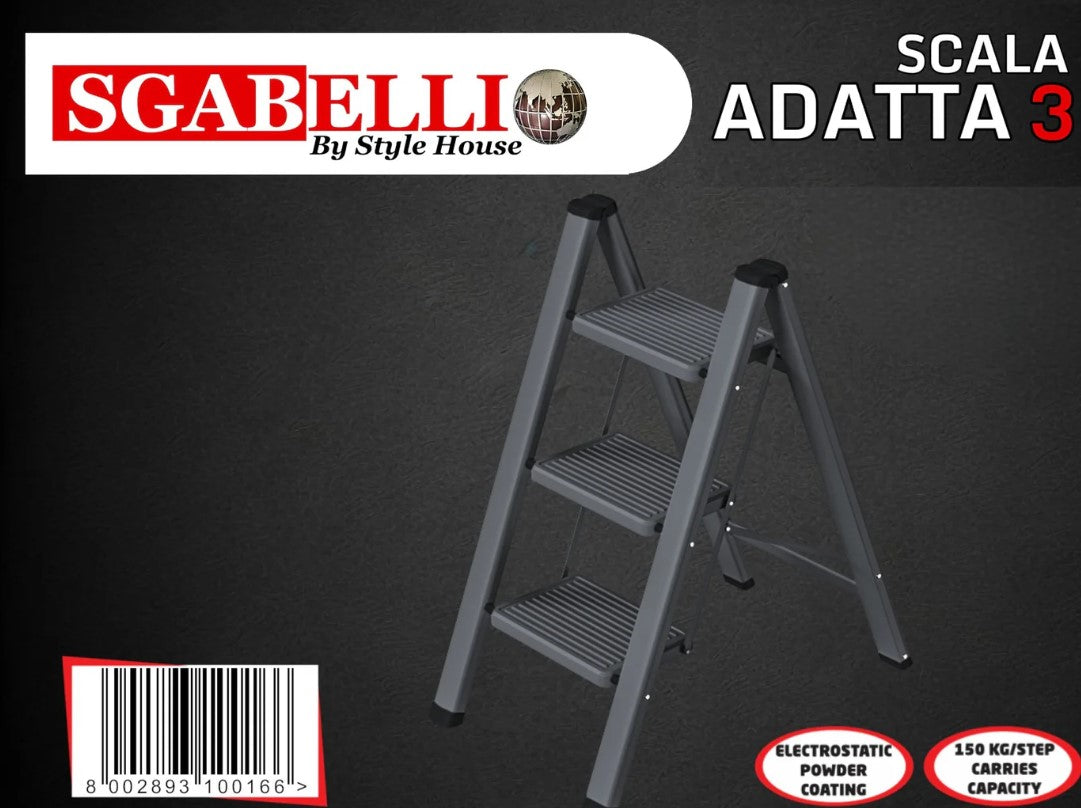 3 Steps Iron Step Ladder ADATTA 3