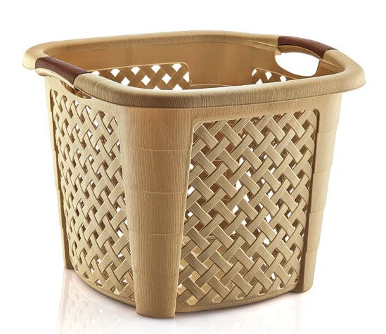 Squared Rattan Laundry basket