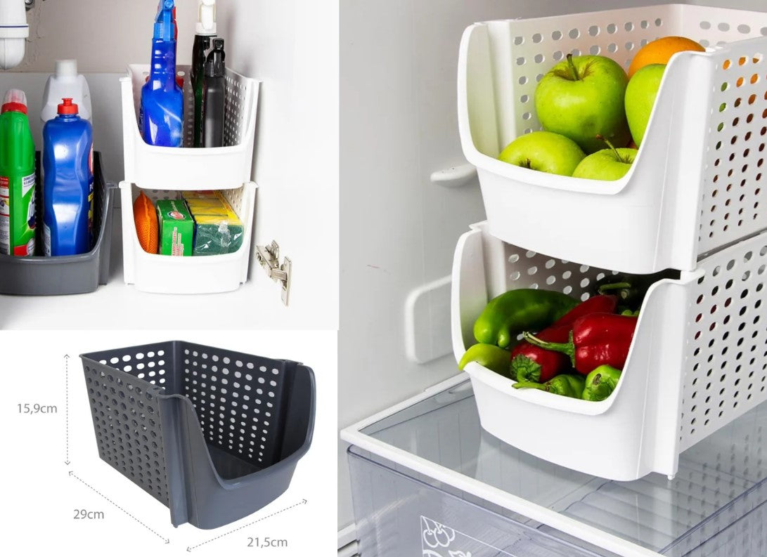 DecoBella Stackable Large Organizer Basket