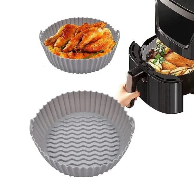 Round Air Fryer Silicone Basket Tray