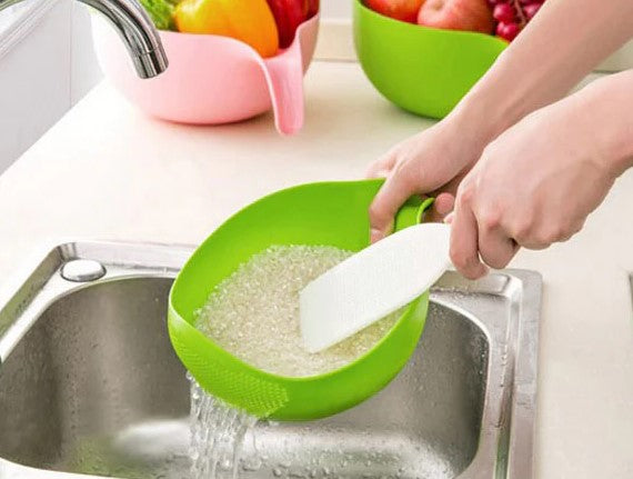 Plastic Fruit Bowl and Strainer Small Size