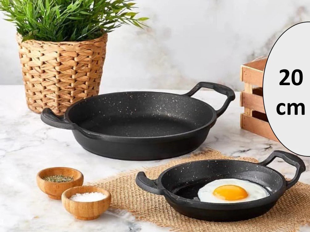 DOSTHOFF CAST ALUMINIUM GRANITE COATED EGG PAN 20 CM