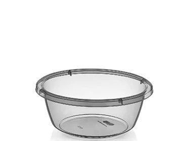 1 lt Transparent Round Basin X2