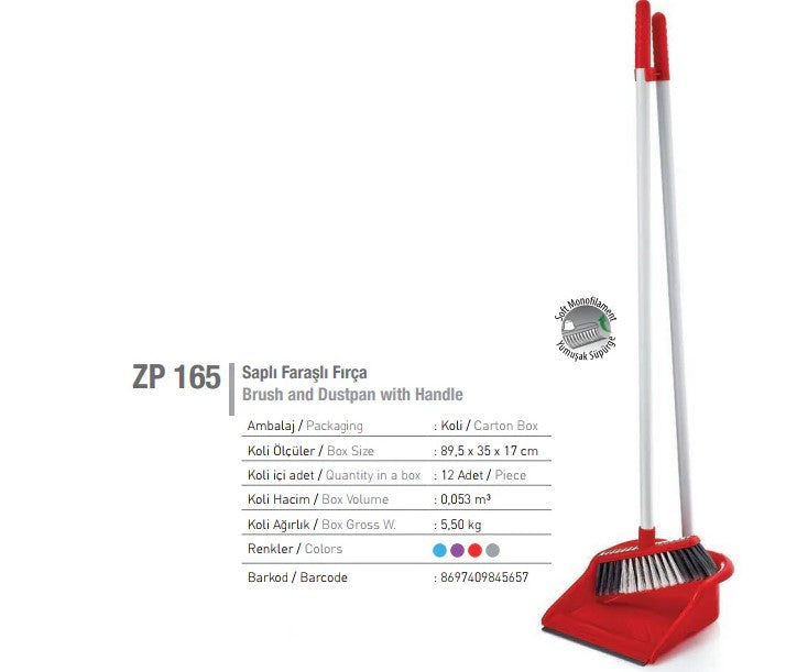 Brush and Dustpan Set w Handle