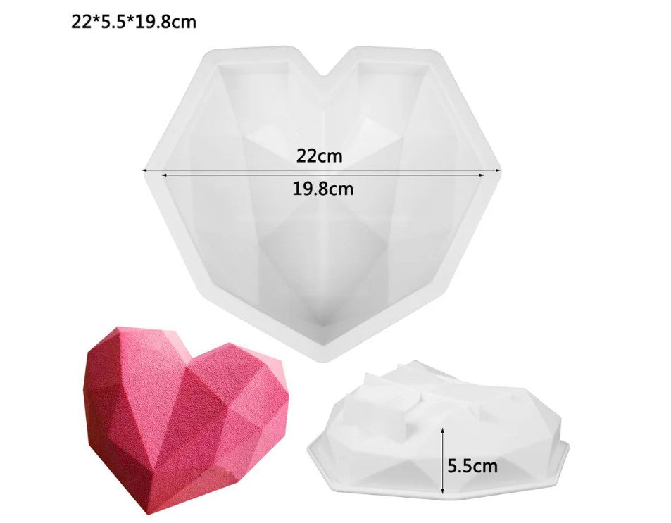 Silicon 3D Heart Mold